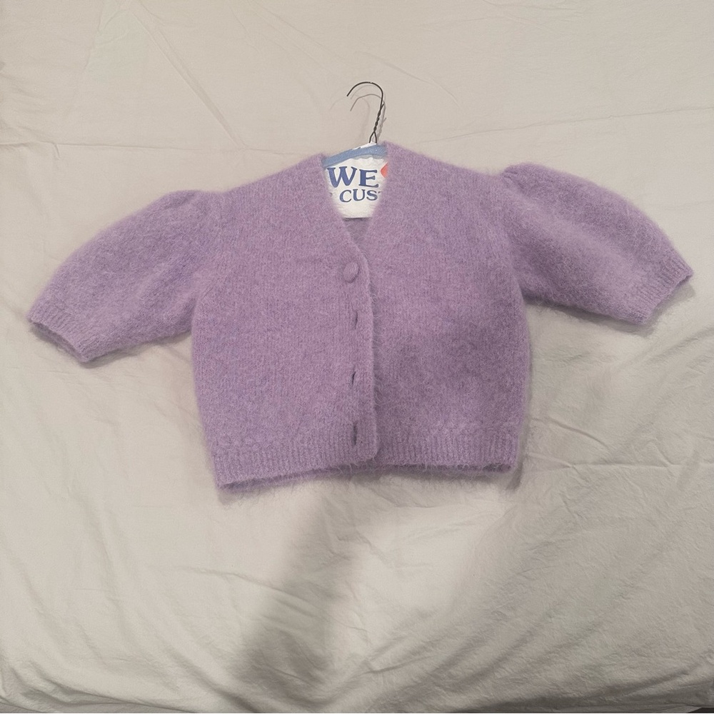 Rouje Purple Knit Cardigan